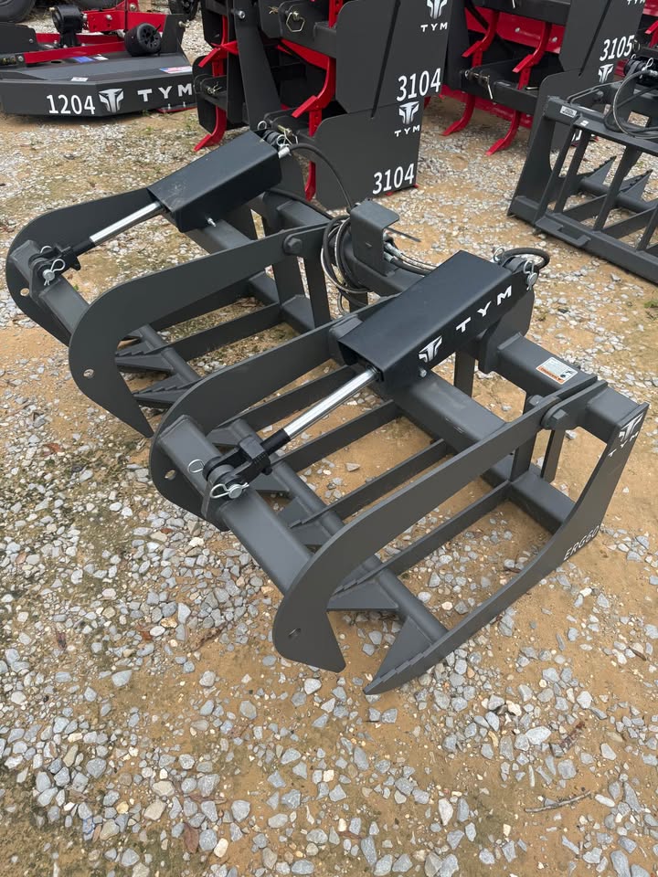 60" Dual Cylinder Root Grapple, Skid Steer Style Quick Attach - view 2