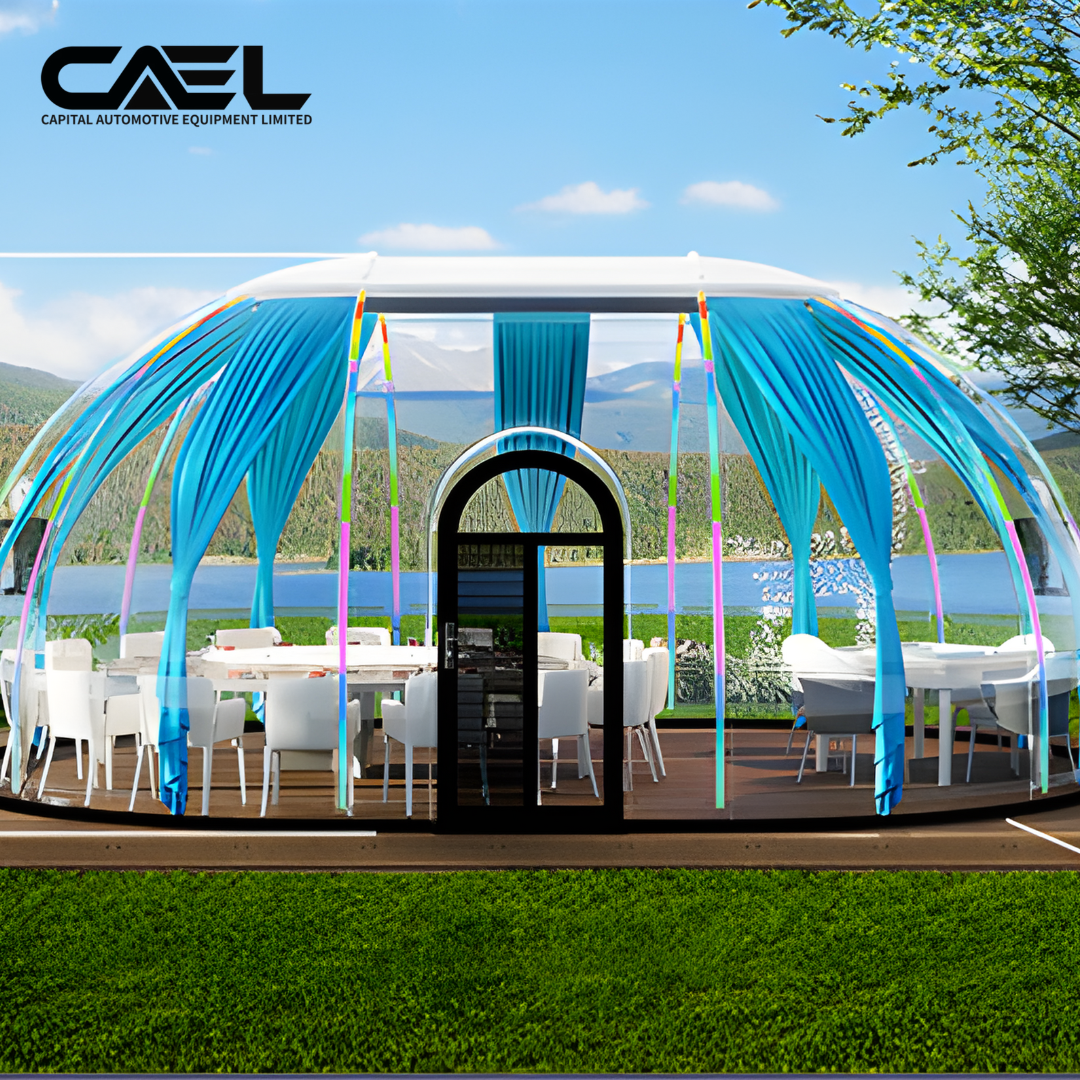 CAEL OCH-01 Maison Capsule Ovale Préfabriquée – Cabane PC Transparente