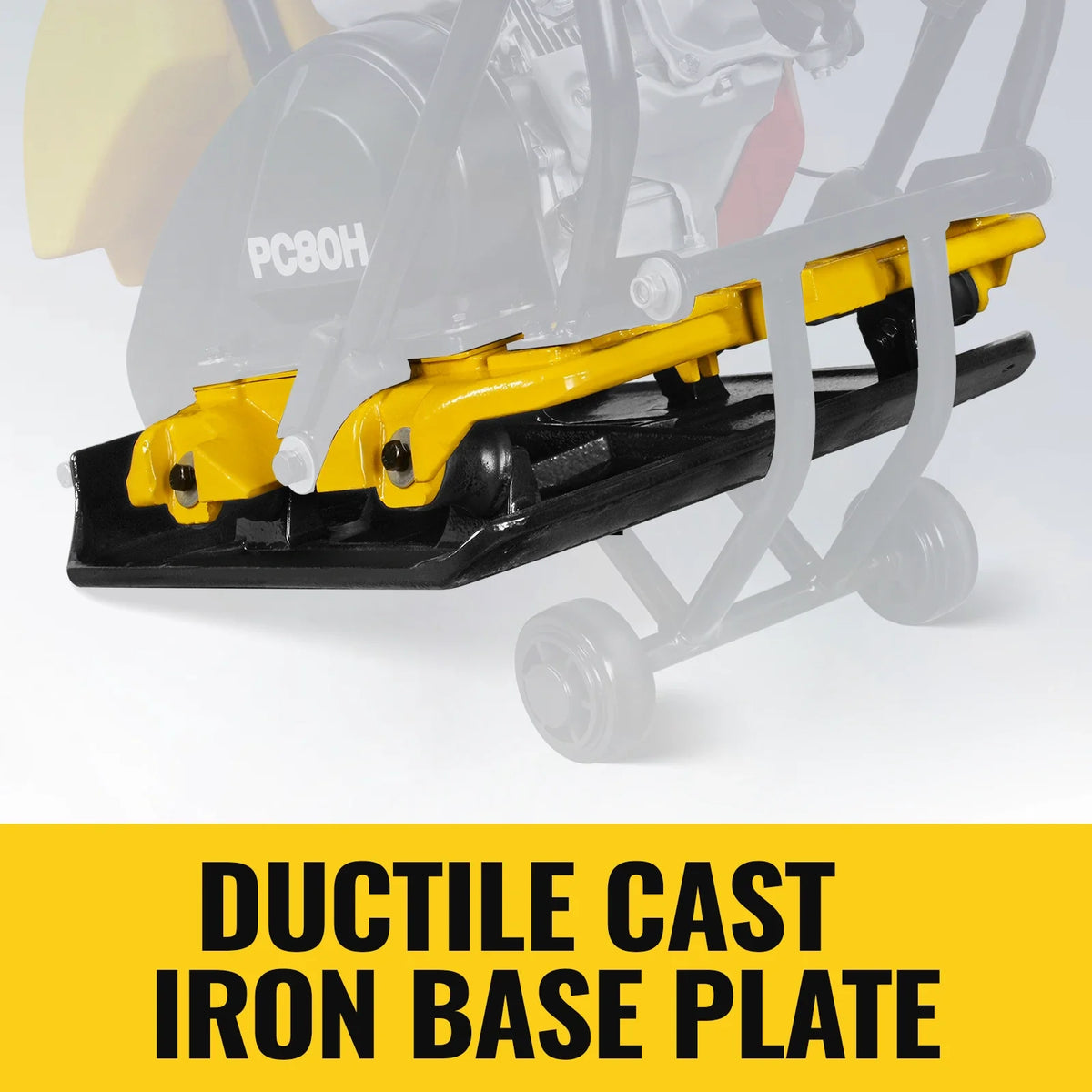 Honda GX160 Vibratory Plate Compactor with Wheel Kit, 3150 lb Centrifugal Force for Soil, Gravel, Asphalt and - view 5