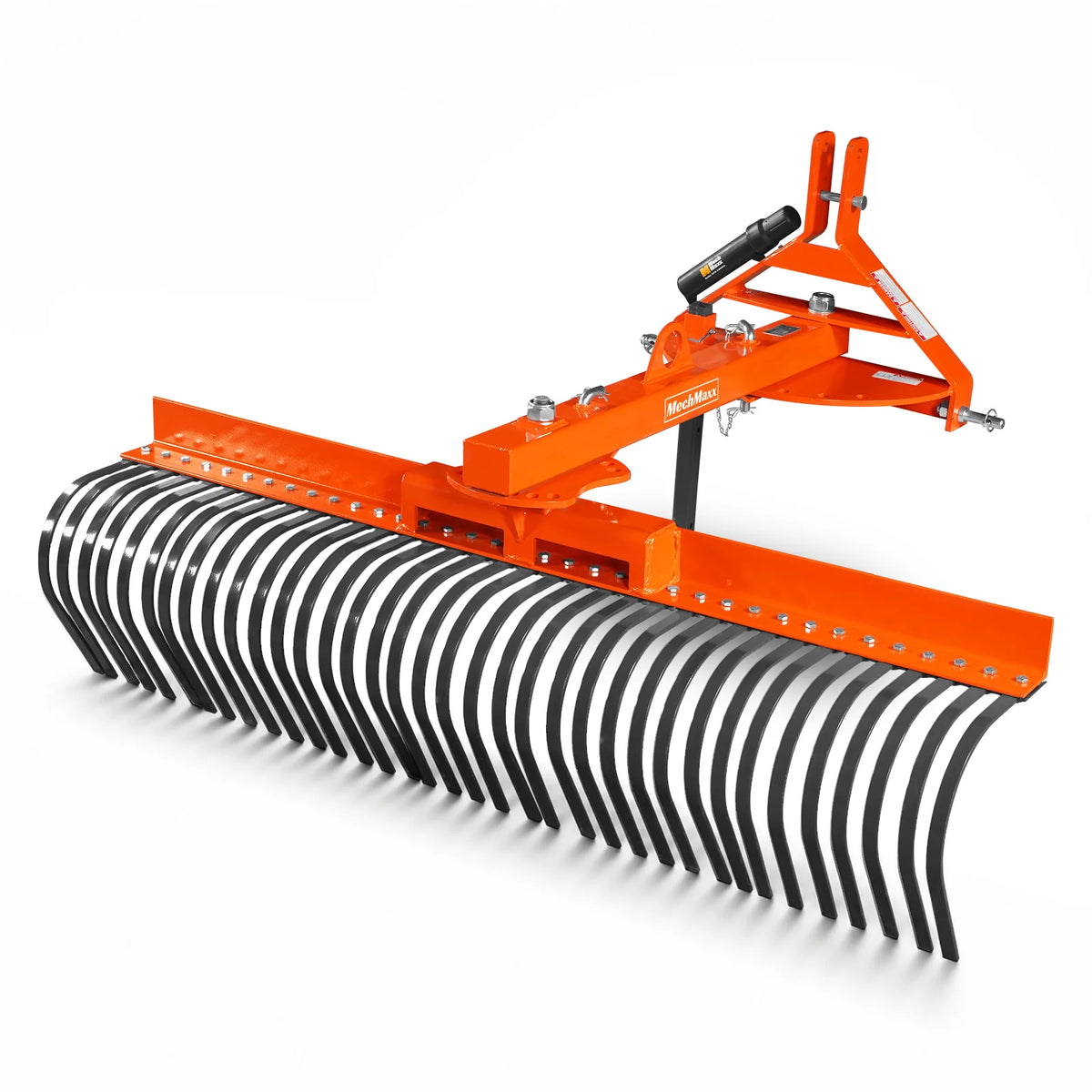 72" Offset Landscape Rake with 36 Tines 3 Point Hitch Tractor Attachment, LRA72 - view 6