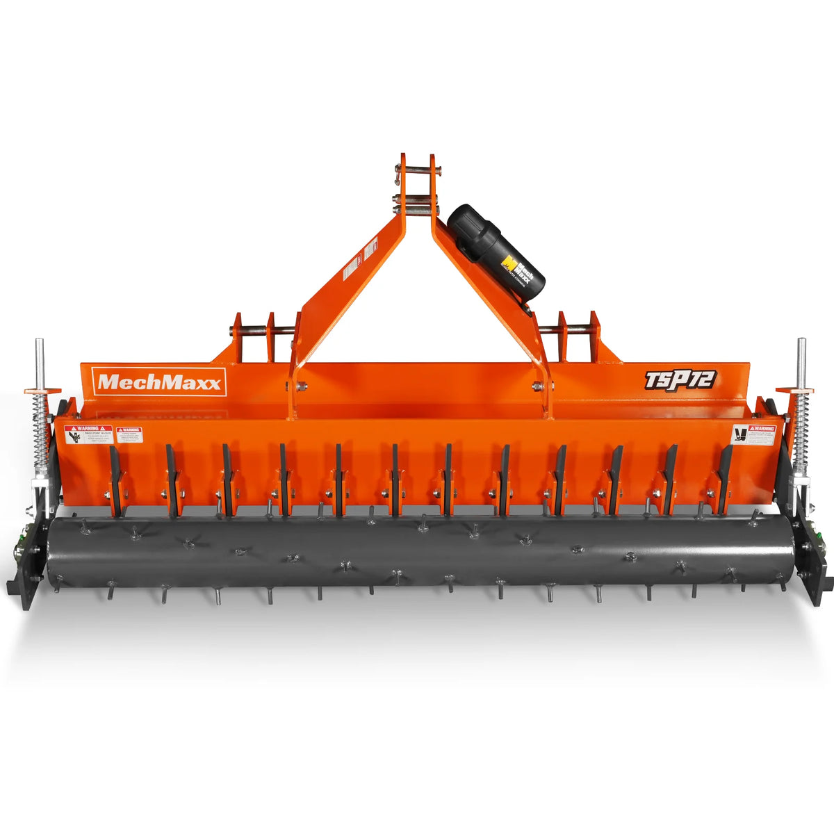 72" Heavy Duty Soil Pulverizer, Single Spiked Roller, 25 Shanks, Category 1 and 2, 3 Point Hitch Tractor Attac - view 13