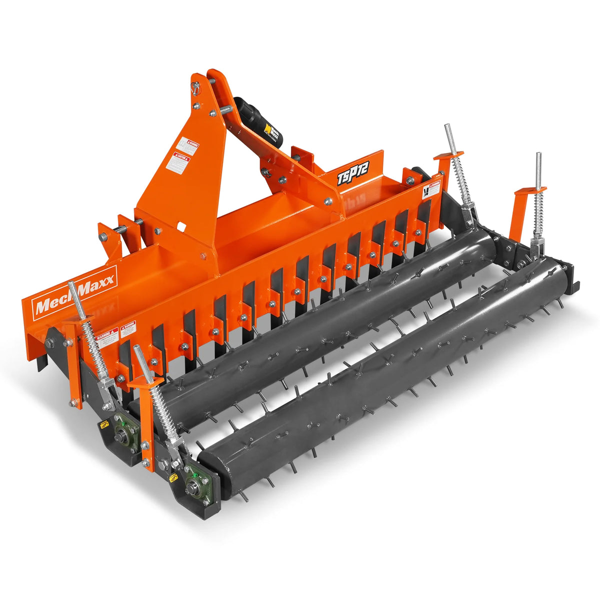 72" Heavy Duty Soil Pulverizer, Double Spiked Roller, 25 Shanks, Category 1 and 2, 3 Point Hitch Tractor Attac - view 15