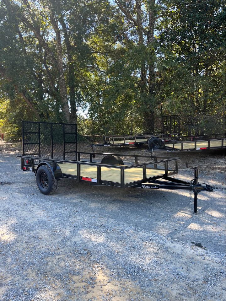 77 x 12 Tube Top Utility Trailer with 4 FT HD Gate