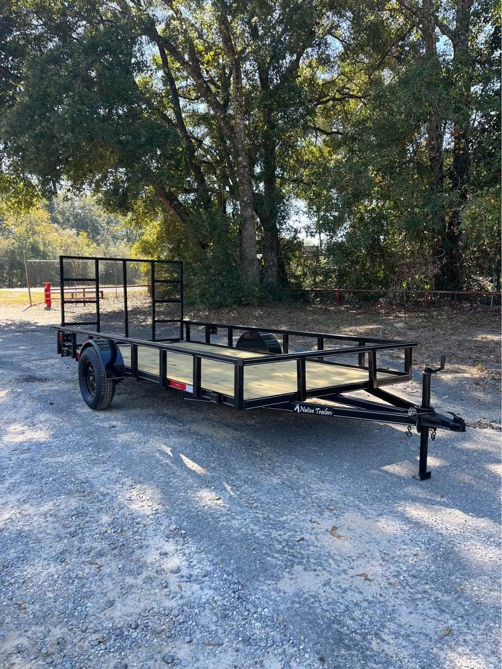 77 x 14 Tube Top Utility Trailer with 4 FT HD Gate