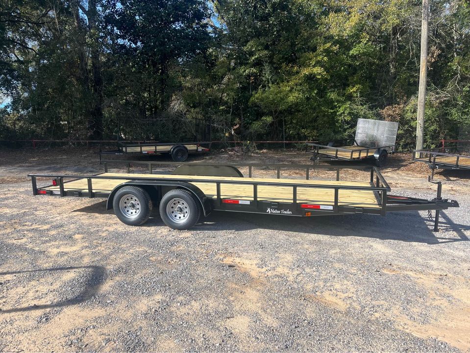 83 x 20 Tube Top Tandem Utility Trailer with 5 FT Slide-In Ramps - view 2