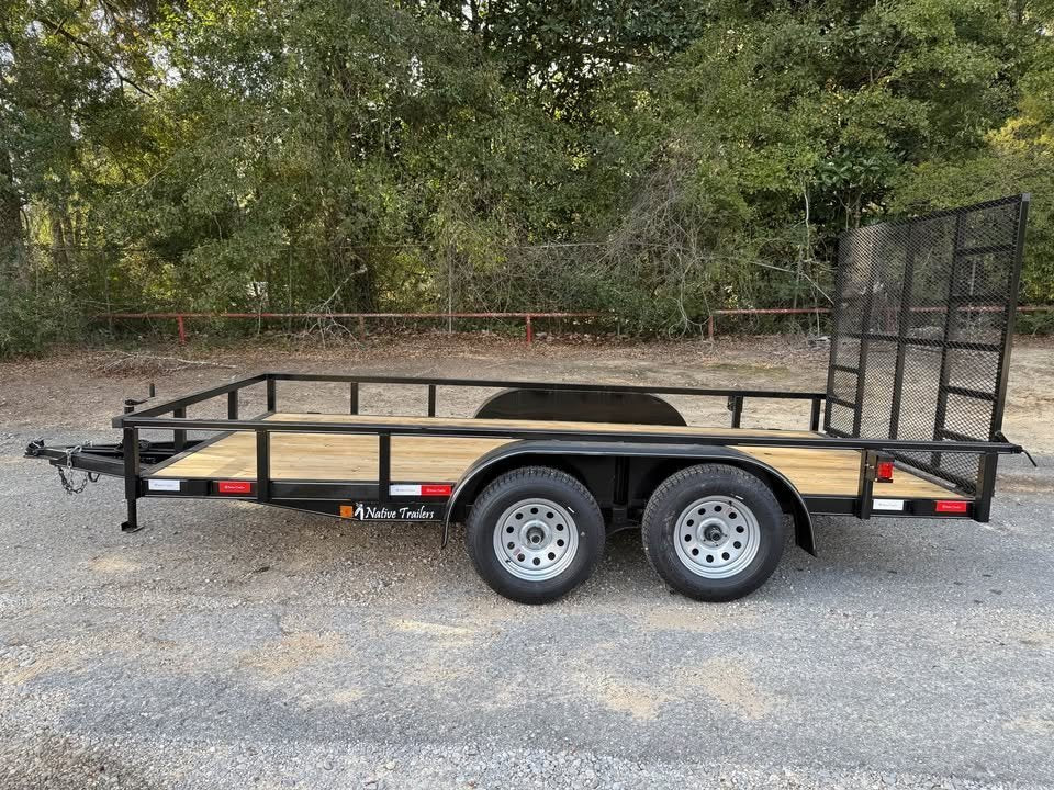 83 x 14 Tube Top Tandem Utility Trailer with 5 FT HD Gate - view 3