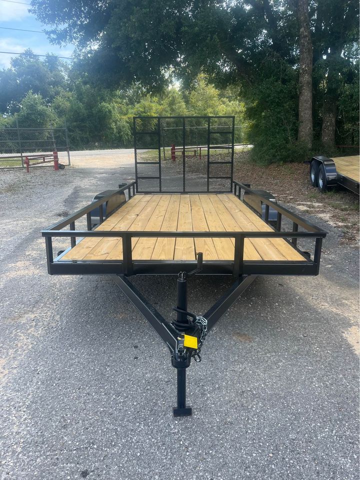 83 x 16 Eco Tandem Utility Trailer with 5 FT Gate - view 2