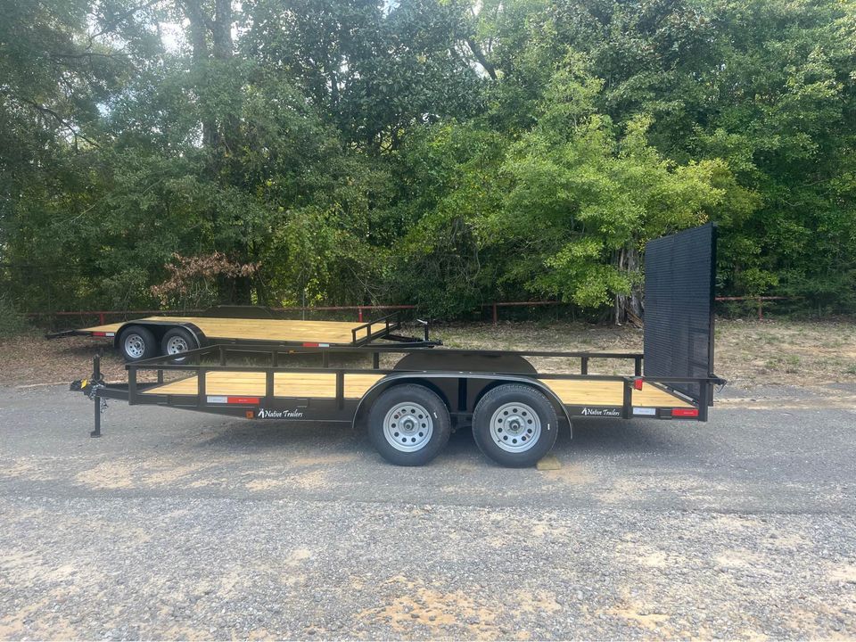 83 x 16 Eco Tandem Utility Trailer with 5 FT Gate - view 3