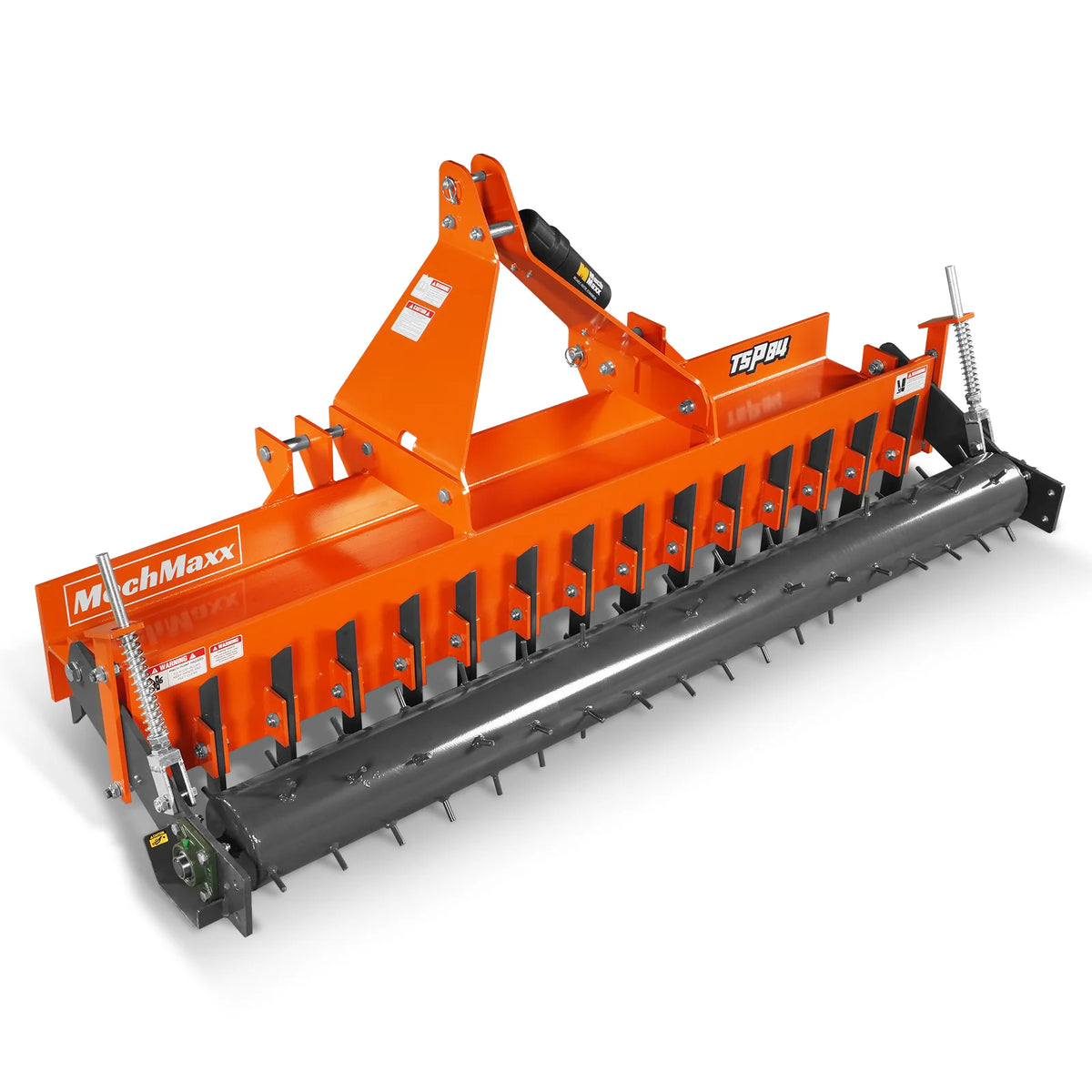 84" Heavy Duty Soil Pulverizer, Single Spiked Roller, 29 Shanks, Category 1 and 2, 3 Point Hitch Tractor Attac - view 14