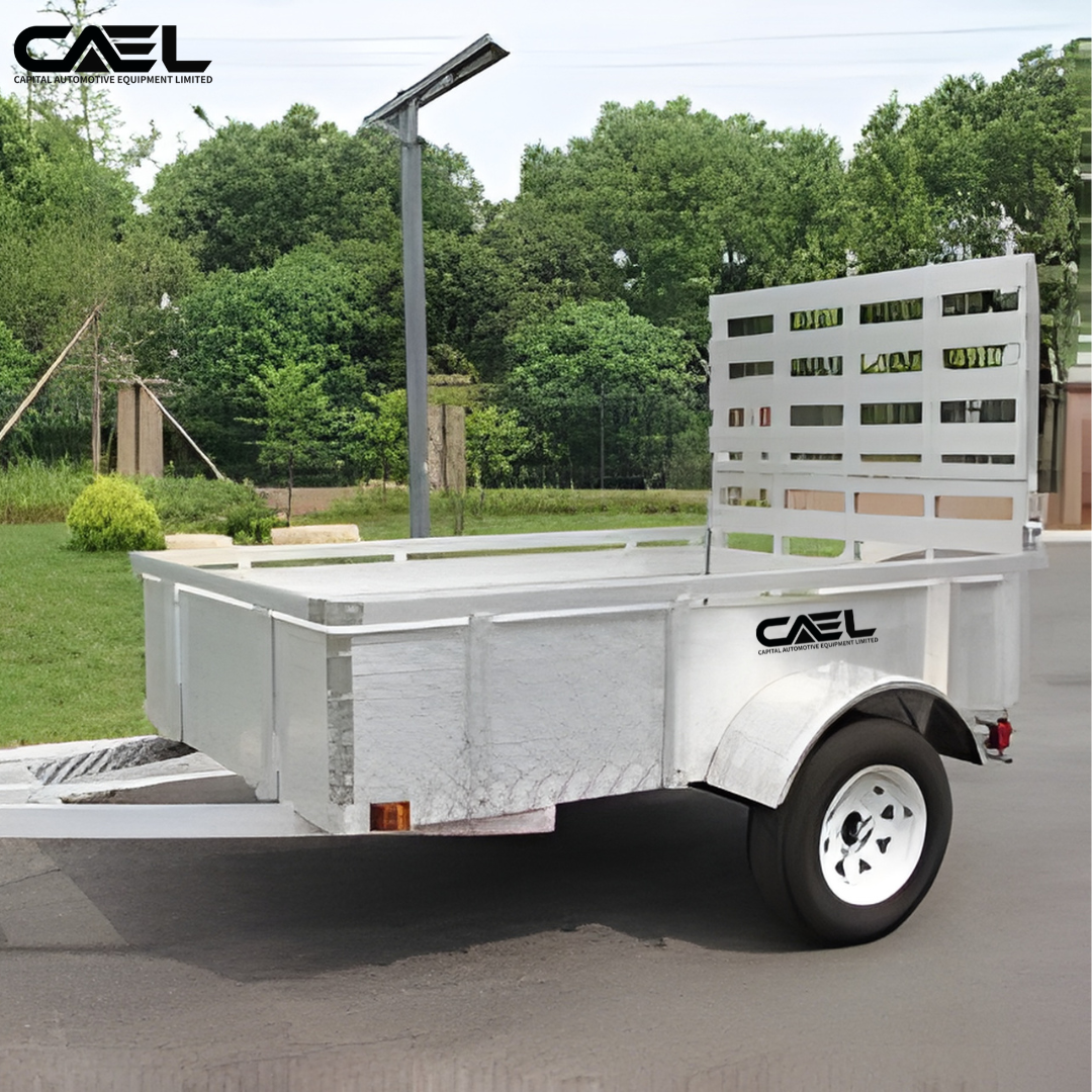 Remorque utilitaire en aluminium CAEL – modèles 8×5, 10×5, 10×6 et 12×6