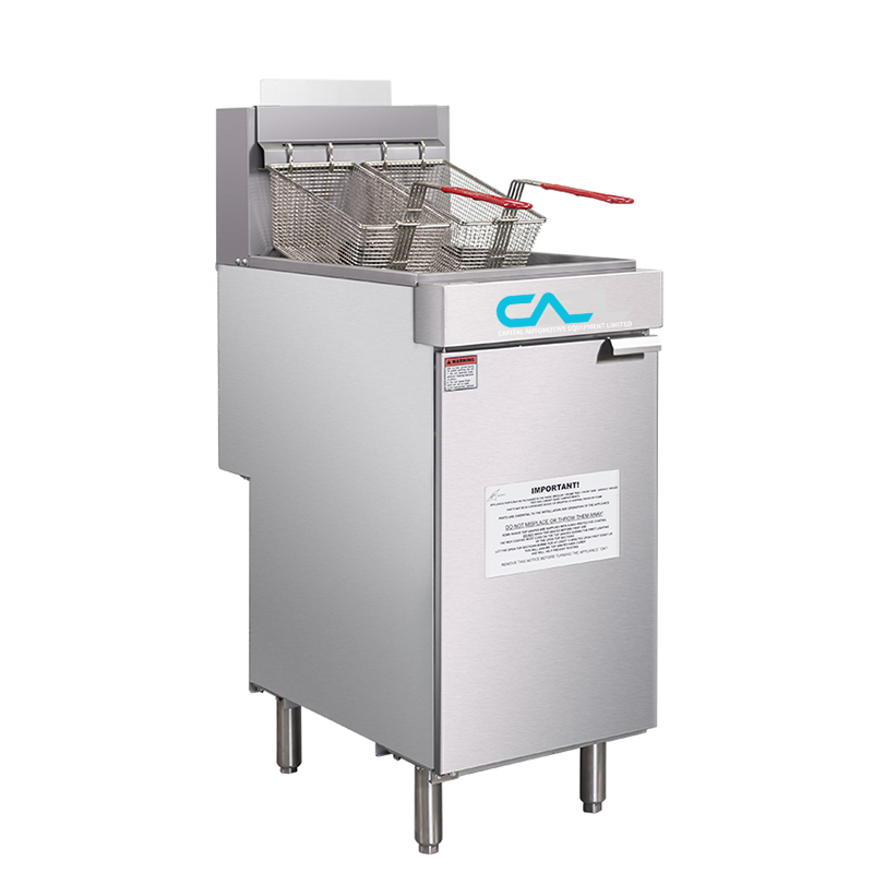 CAEL GF90 Friteuse à gaz professionnelle – 40 Lb, 90 000 BTU/hr