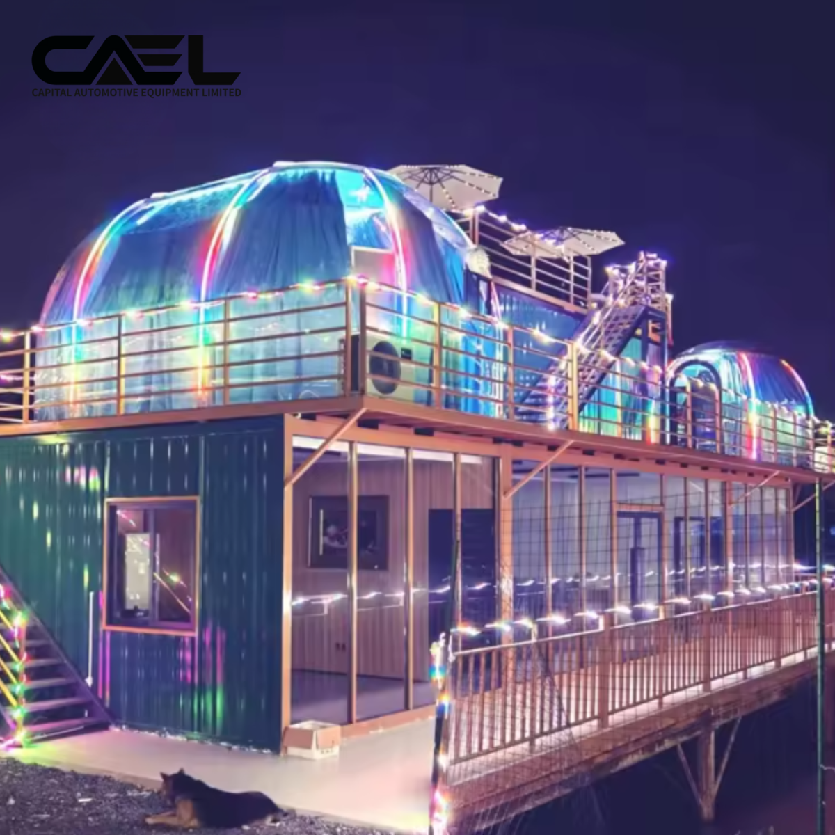 CAEL OCH-01 Maison Capsule Ovale Préfabriquée – Cabane PC Transparente