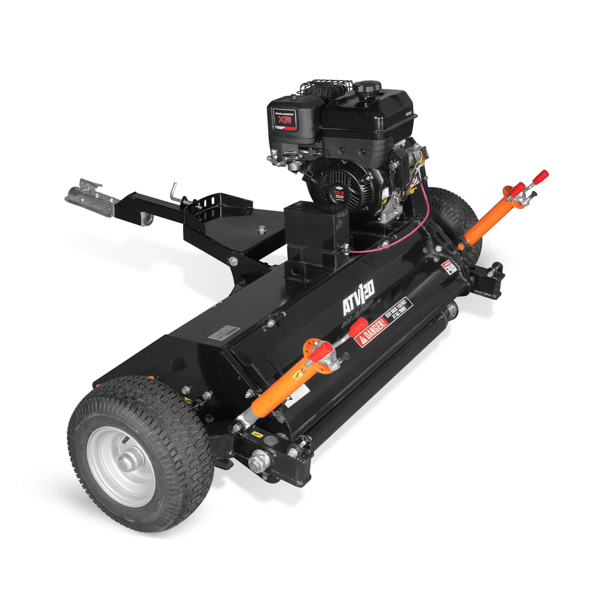MechMaxx 48" Tow-Behind ATV Offset Flail Mower, B&S 13.5HP 420cc E-Start Gas Engine, Adjustable Mowing Height, - view 5