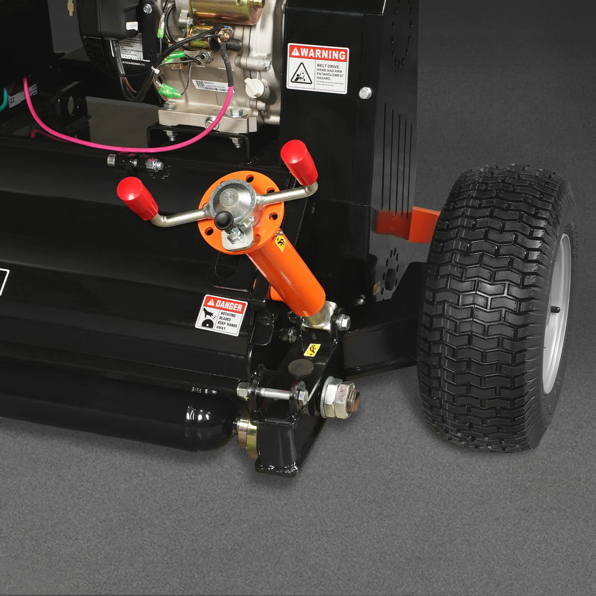 MechMaxx 48" Tow-Behind ATV Offset Flail Mower, B&S 13.5HP 420cc E-Start Gas Engine, Adjustable Mowing Height, - view 10