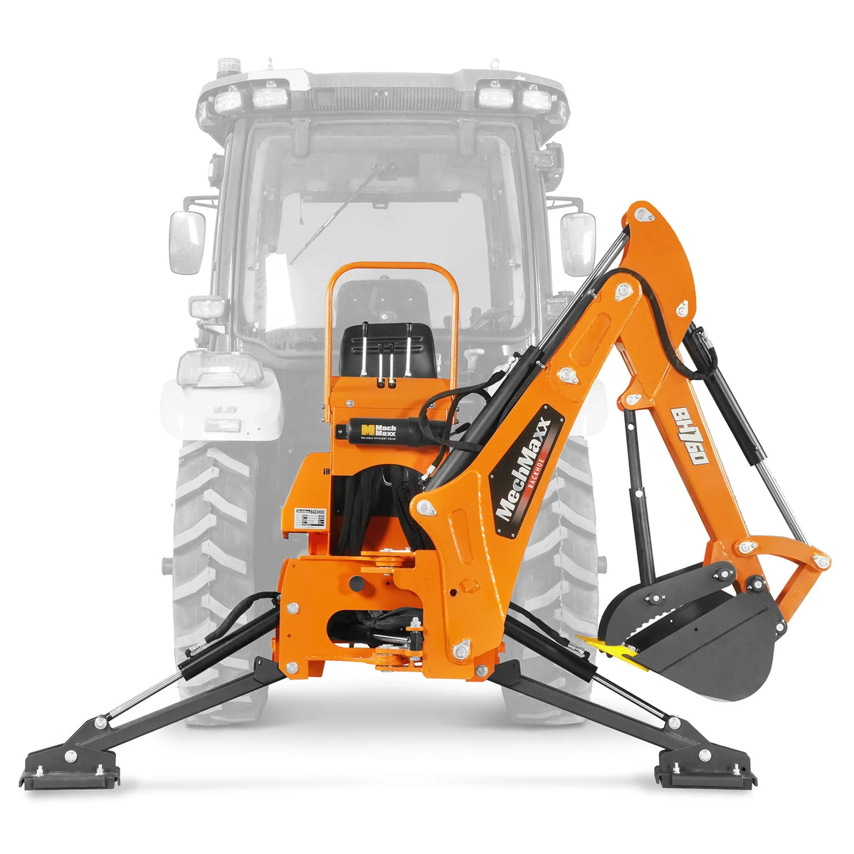 8' Tractor Backhoe Attachment, Mechanical Thumb, 15" Bucket, ISO/SAE Controls, Cat. 1 & 2, 20-100 HP, BH760M - view 22