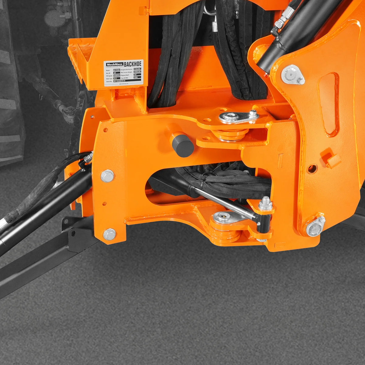 9' Tractor Backhoe Attachment, Mechanical Thumb, 15" Bucket, ISO/SAE Controls, Cat. 1 & 2, 25-100 HP, BH860M - view 11