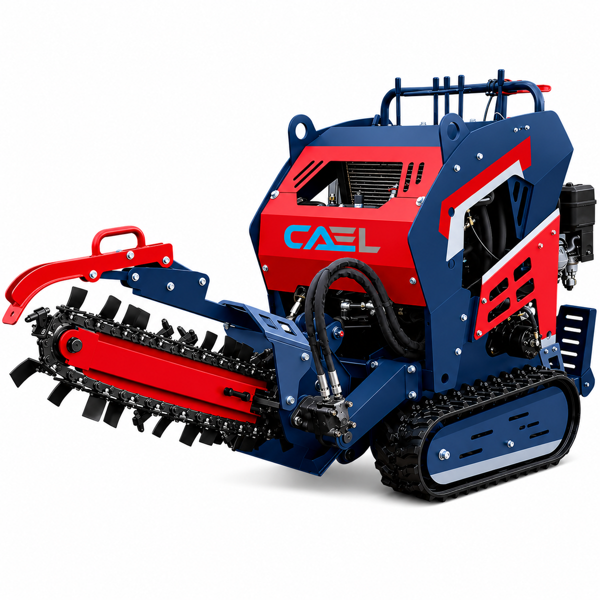 CAEL TR-20PRO Trancheuse hydraulique automotrice – 20 HP, chenilles