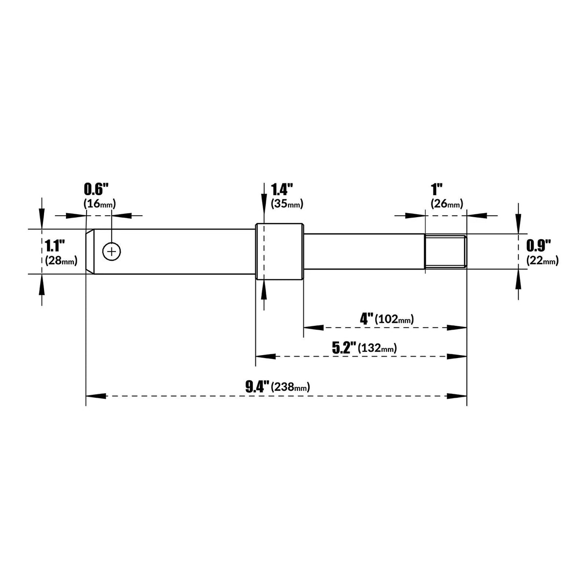 ( 1 Pack / 2 Sets ) CAT 1 & 2 Lower Link Pin Set - view 4