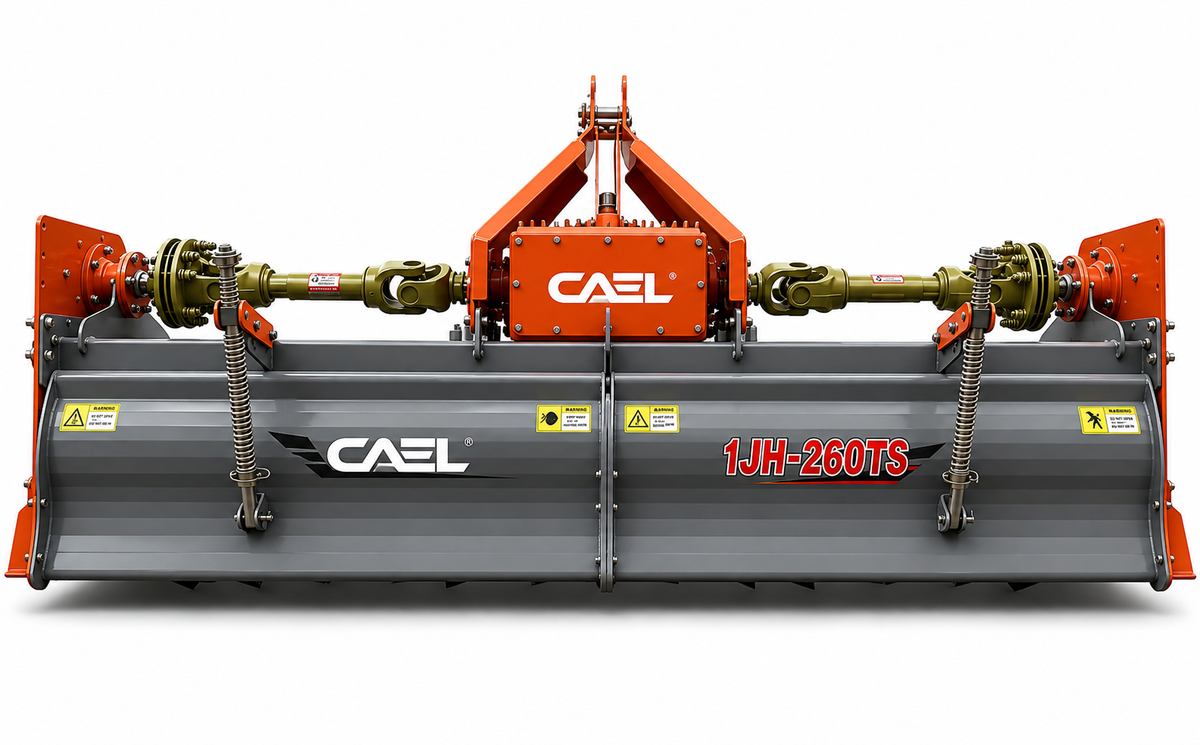 CAEL 1JH-260TS Rotavator robuste – 260 cm pour tracteurs de 100–140 ch