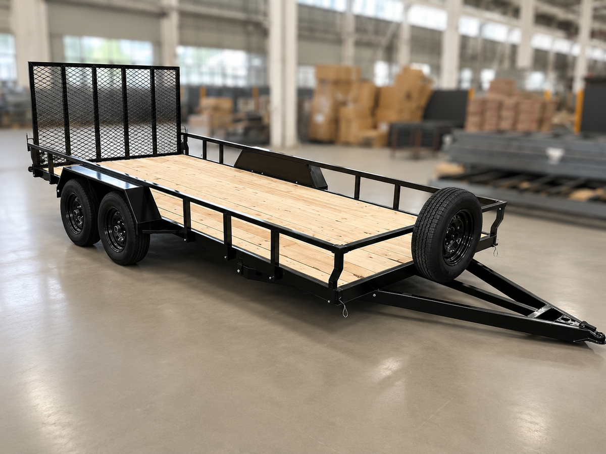 CAEL Tandemachs-Stahlanhänger – 82"×14' und 82"×16', zGG 7.000 lbs
