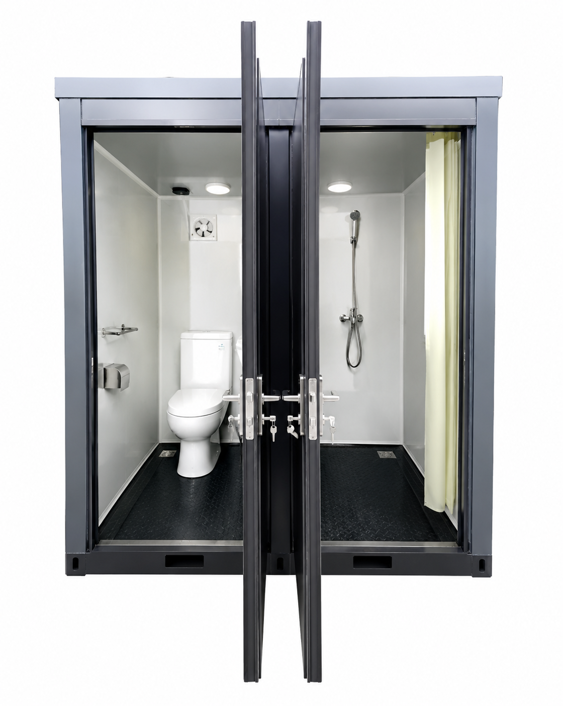 CAEL Portable Toilet and Shower Unit – Left Toilet, Right Shower