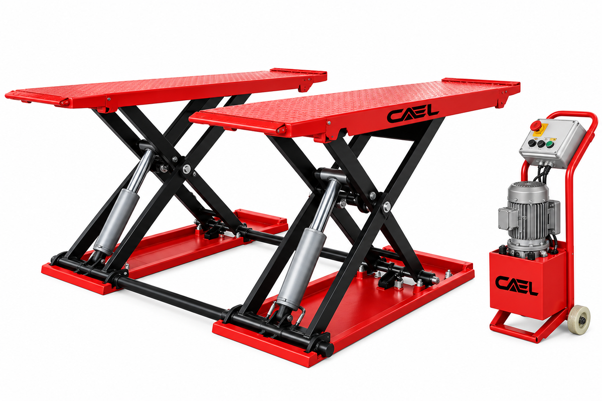 CAEL 4PHWA-14 Four-Post Alignment Lift – 14,000 lb Capacity