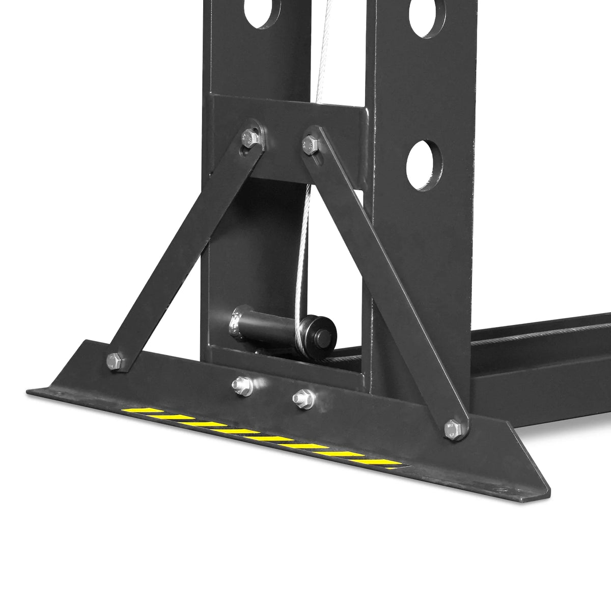 100 Ton H-Frame Air/Hydraulic Shop Press with Hand Winch, Fully Welded Steel Frame, Safety Guard, Foot Pedal C - view 14