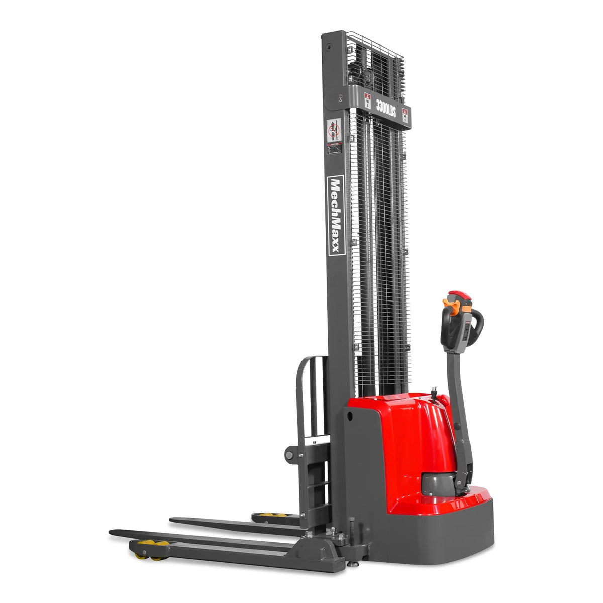 3300lbs Electric Straddle Stacker, 138" Lift, Adjustable Legs & Forks, F33-138SLA - view 23