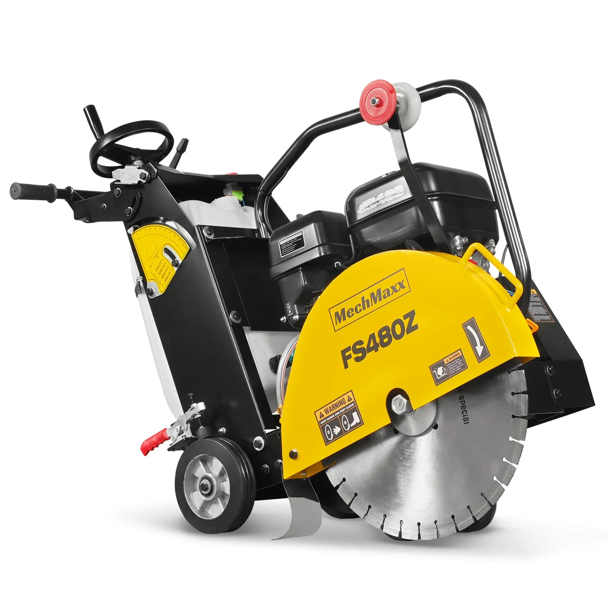 15 HP Walk-Behind Concrete Floor Saw, 20 in Blade, 7 in Cutting Depth, FS480Z - view 8