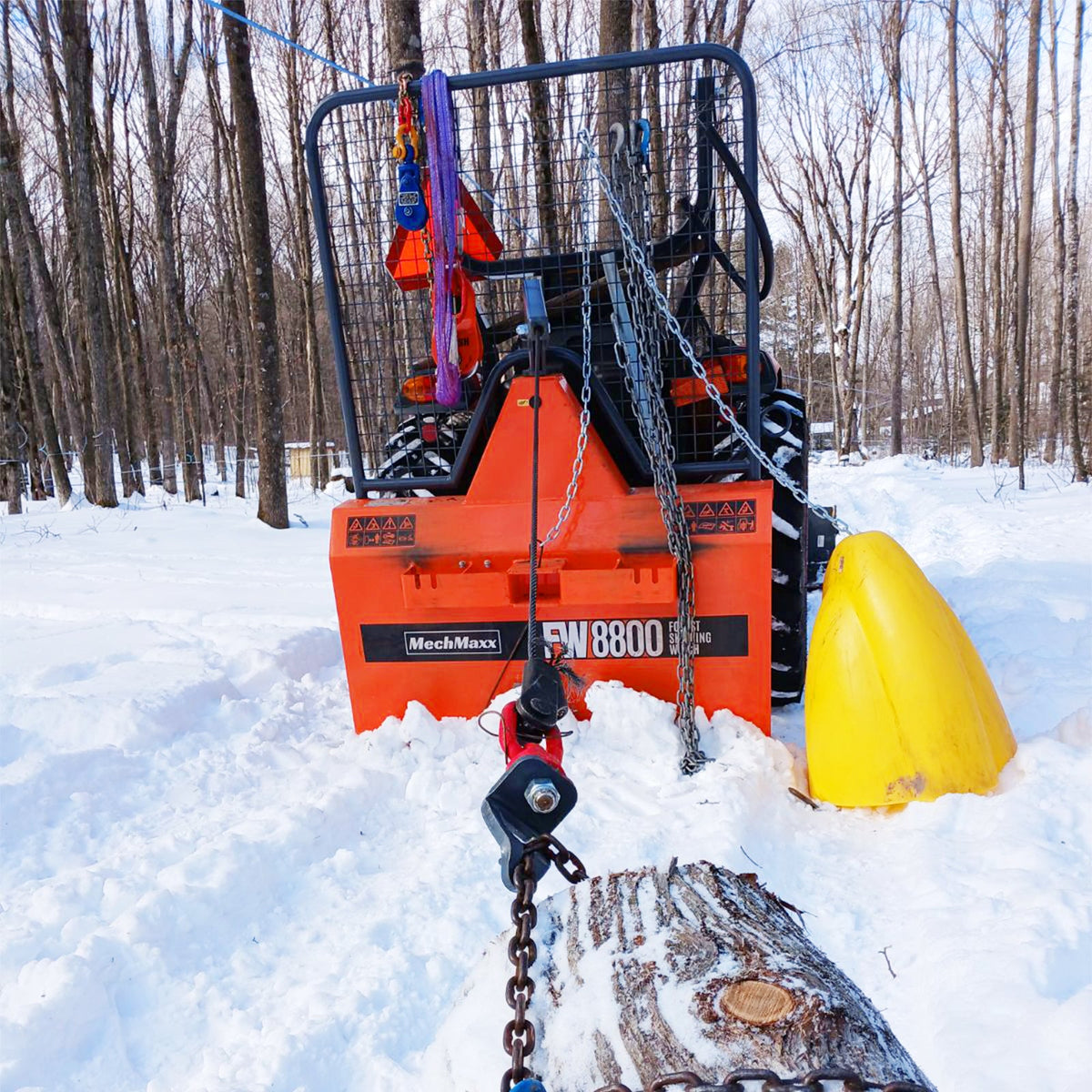 3-Point PTO Stump Grinder, 4" PTO Wood Chipper & Forestry Log Skidding Winch Bundle, SG24, BX42S & FW8800 - view 42