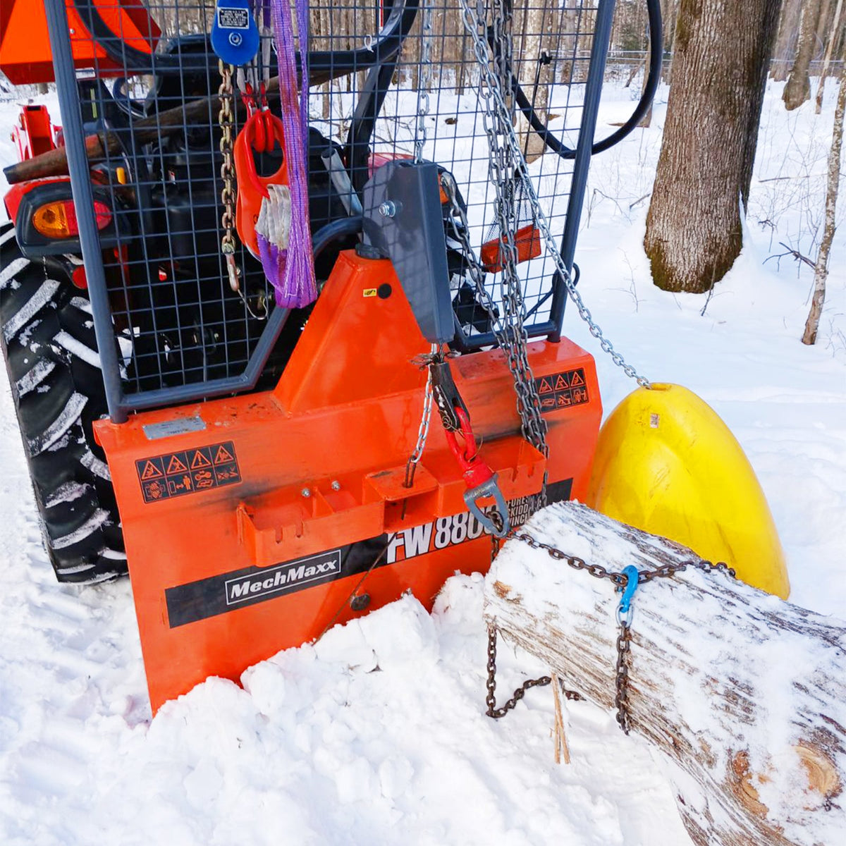 36" MAX Portable Sawmill, 3-Point PTO Stump Grinder & Forestry Log Skidding Winch Bundle - view 70