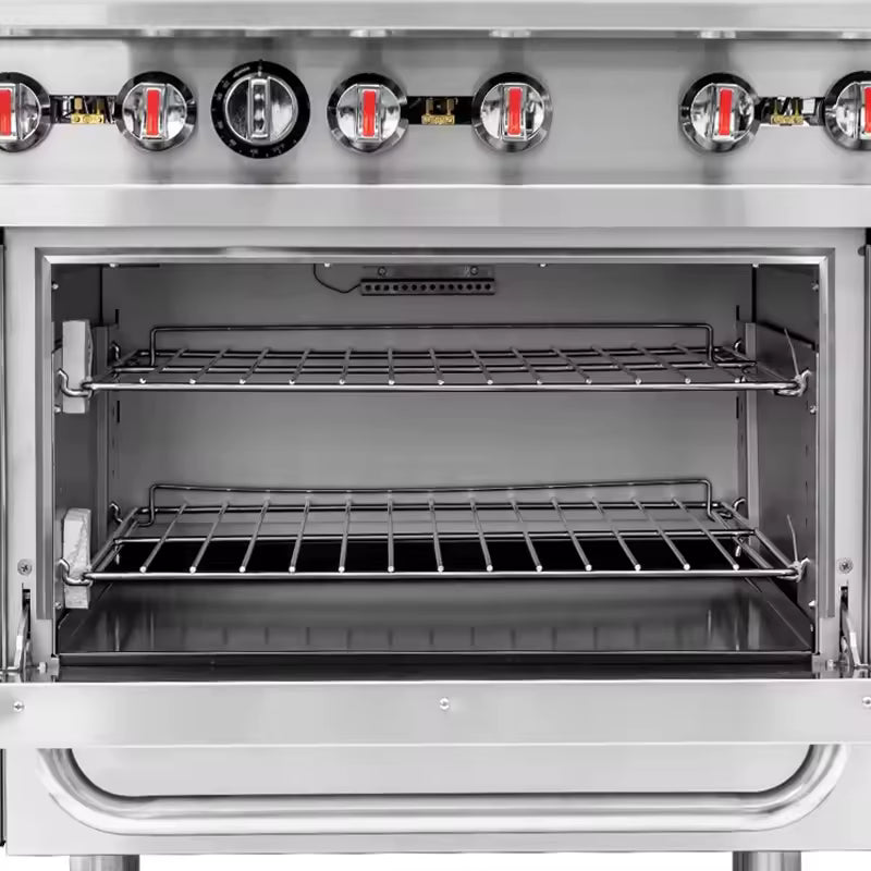 CAEL RGR60-G24 Gas Range – 6 Burners, 24" Griddle & Oven