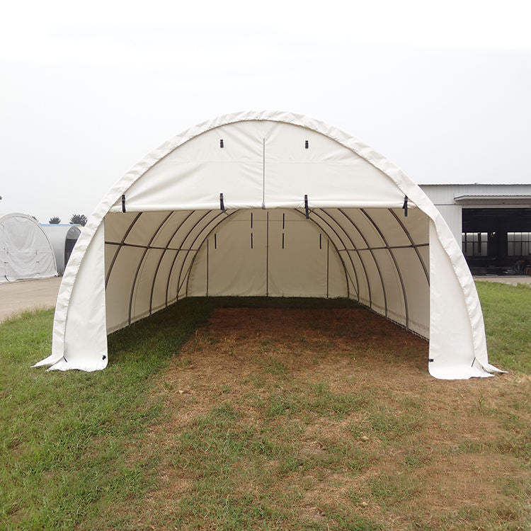Abri de stockage dôme à arche simple – 30 × 40 ft, hauteur 15 ft