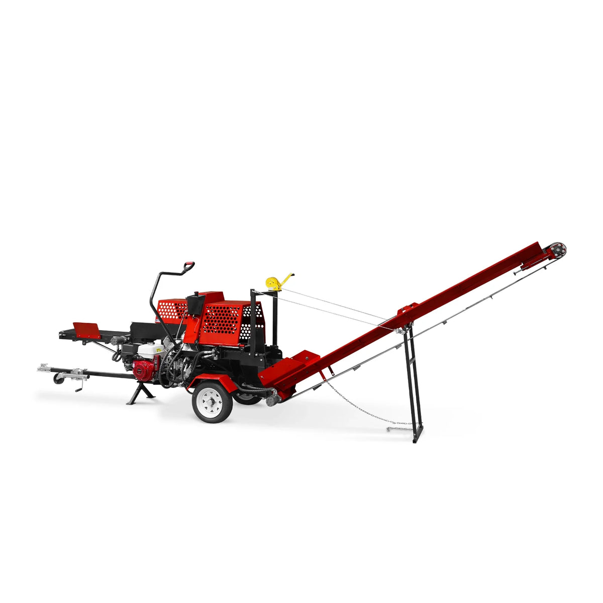 Honda GX390 Engine Firewood Log Splitter Processor with Conveyor, 20ton Splitting Force 22.5" x 15" Log Capaci - view 2