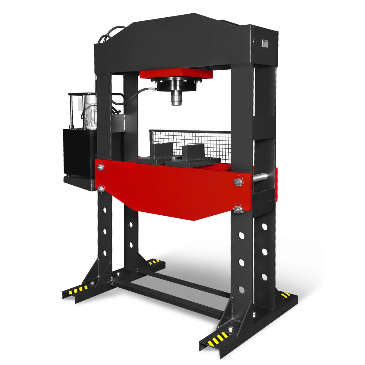 150 Ton H-Frame Electric Hydraulic Shop Press with Double-Acting Cylinder & Chain-Driven Table Lift, 110V Moto - view 23