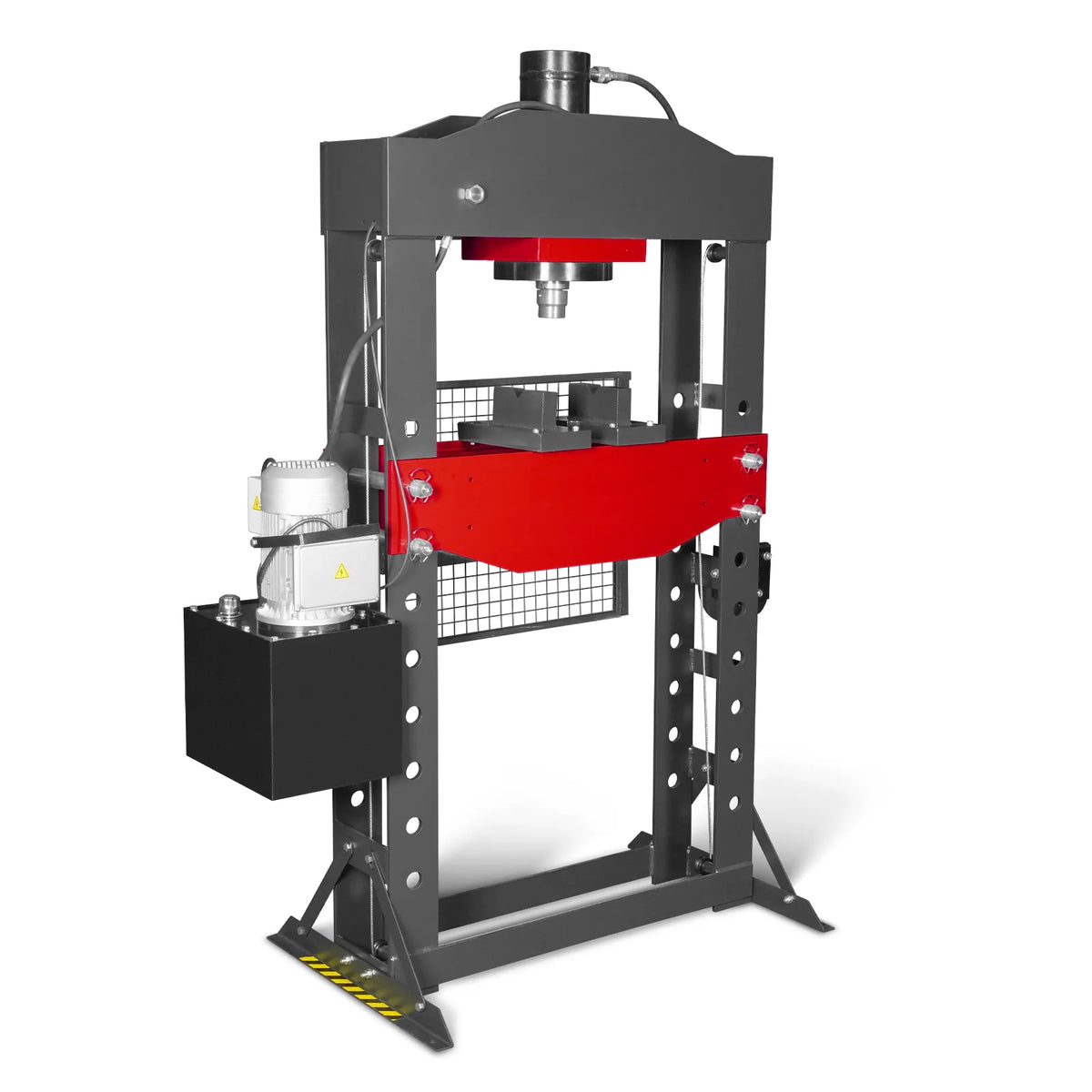 75 Ton H-Frame Electric Hydraulic Shop Press with Hand Winch, 110V Motor, Fully Welded Steel Frame, Safety Gua - view 23