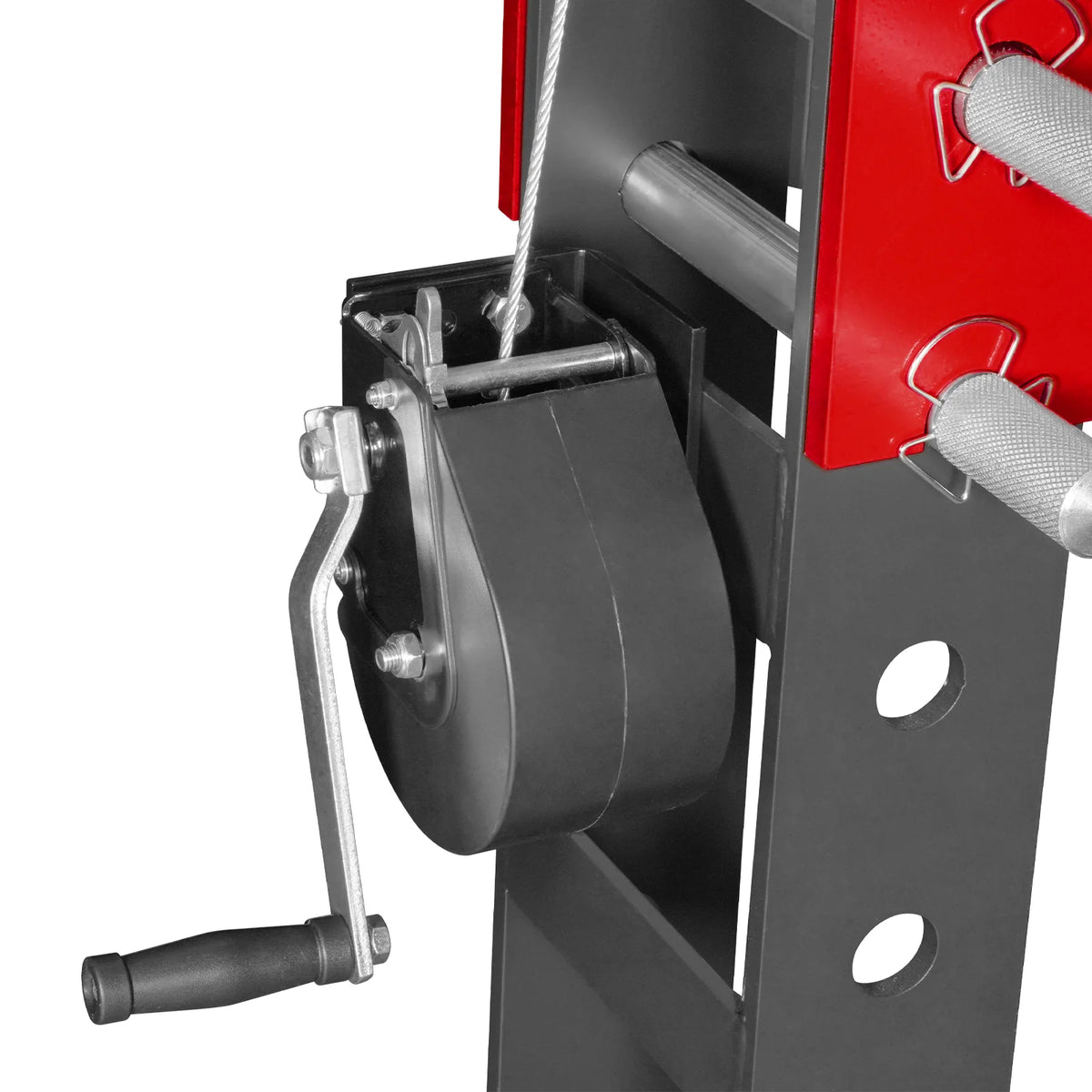 75 Ton H-Frame Electric Hydraulic Shop Press with Hand Winch, 110V Motor, Fully Welded Steel Frame, Safety Gua - view 12