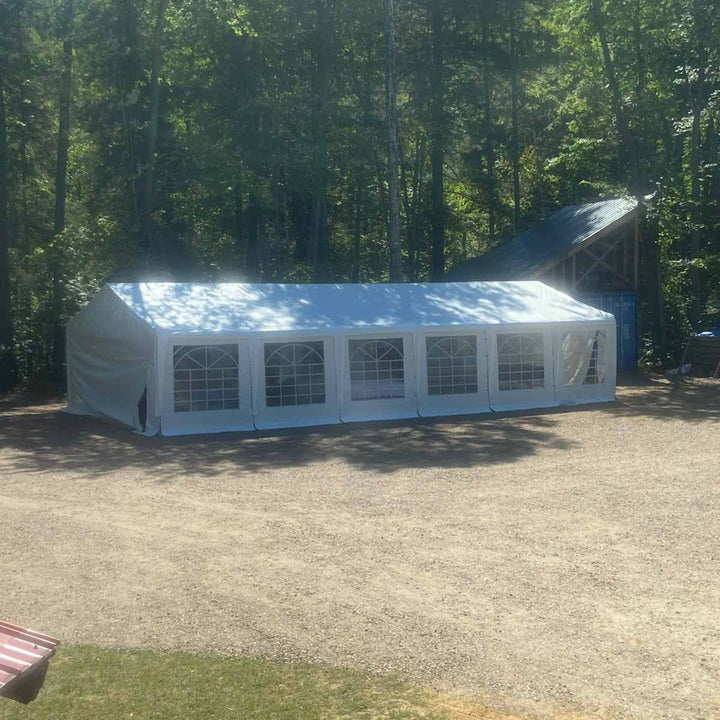 CAEL PT0612FB Outdoor Storage Tent – 6 × 12 m Shelter with Windows