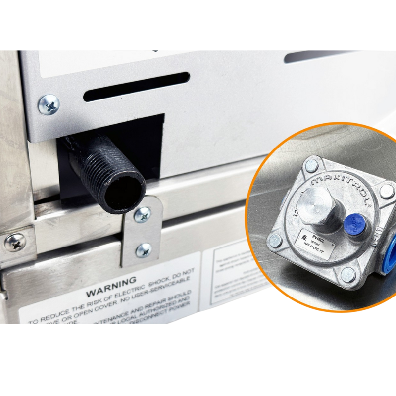 CAEL KB 3 Grill vertical à gaz – 3 brûleurs infrarouges, capacité 65 lb