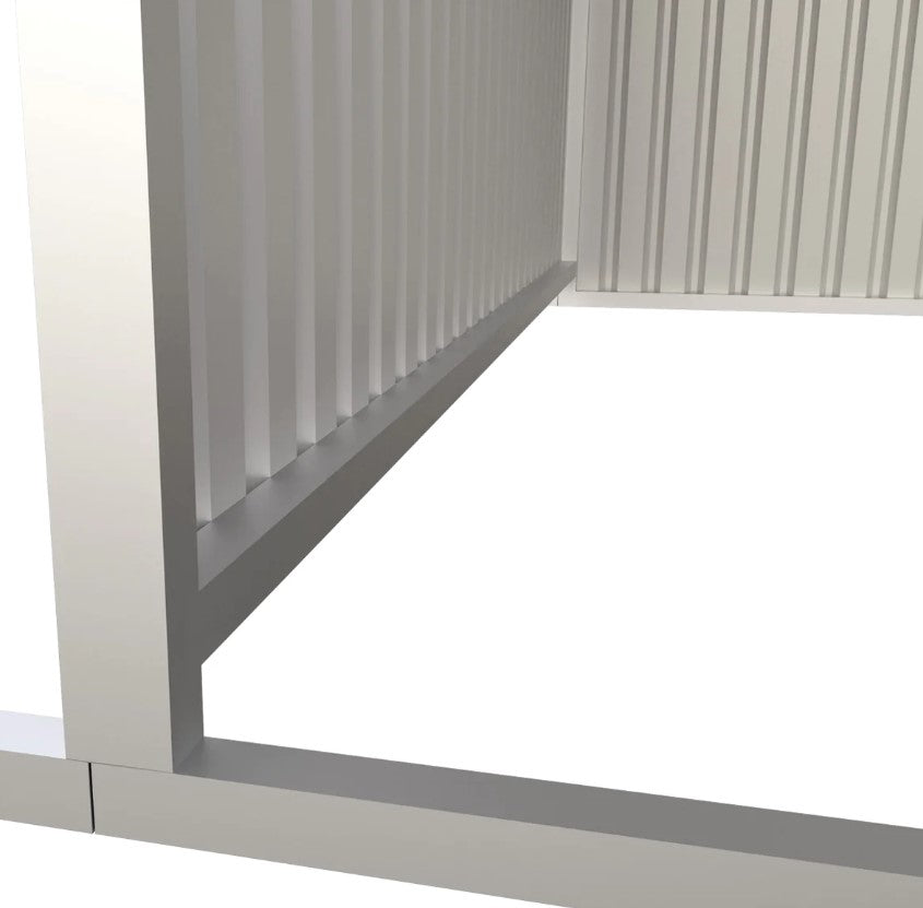 CAEL Weideunterstand verzinkt 19' x 12' x 10' – offene Front, Kufenrahmen