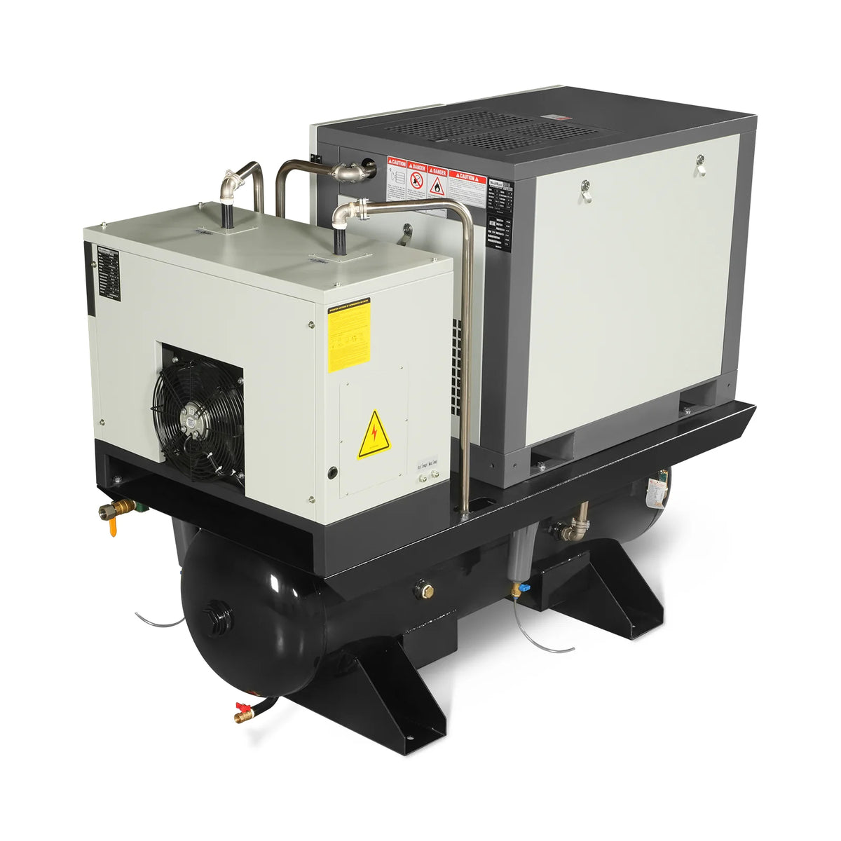 10HP Combined Rotary Screw Air Compressor with Dryer & 66-Gal ASME Tank | 32 CFM, 116 PSI, 460V 3-Phase - Indu - view 18