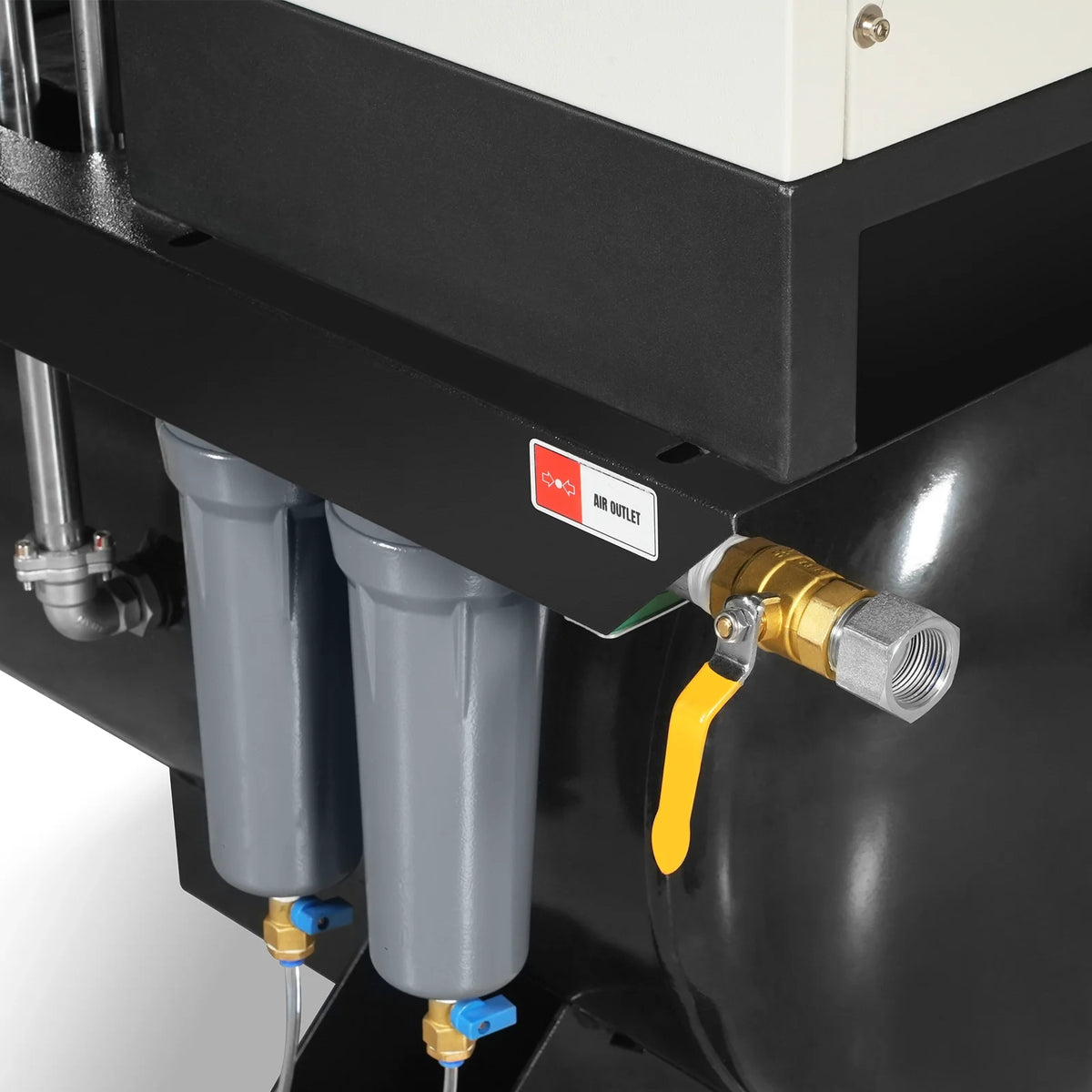 15HP Combined Rotary Screw Air Compressor with Dryer & 105-Gal ASME Tank | 45 CFM, 116 PSI, 460V 3-Phase - Ind - view 10