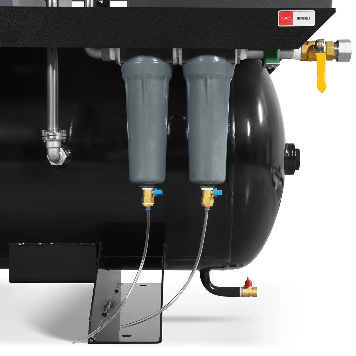 15HP Combined Rotary Screw Air Compressor with Dryer & 105-Gal ASME Tank | 45 CFM, 116 PSI, 460V 3-Phase - Ind - view 7
