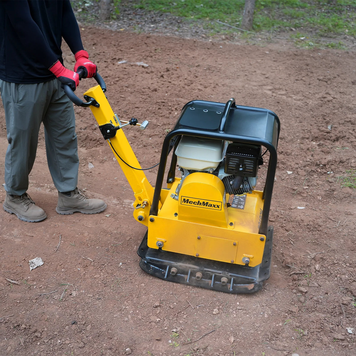 Honda GX270 Reversible Plate Compactor with Wheel Kit and Extension Plates, 6750 lb Centrifugal Force, PC180H - view 10