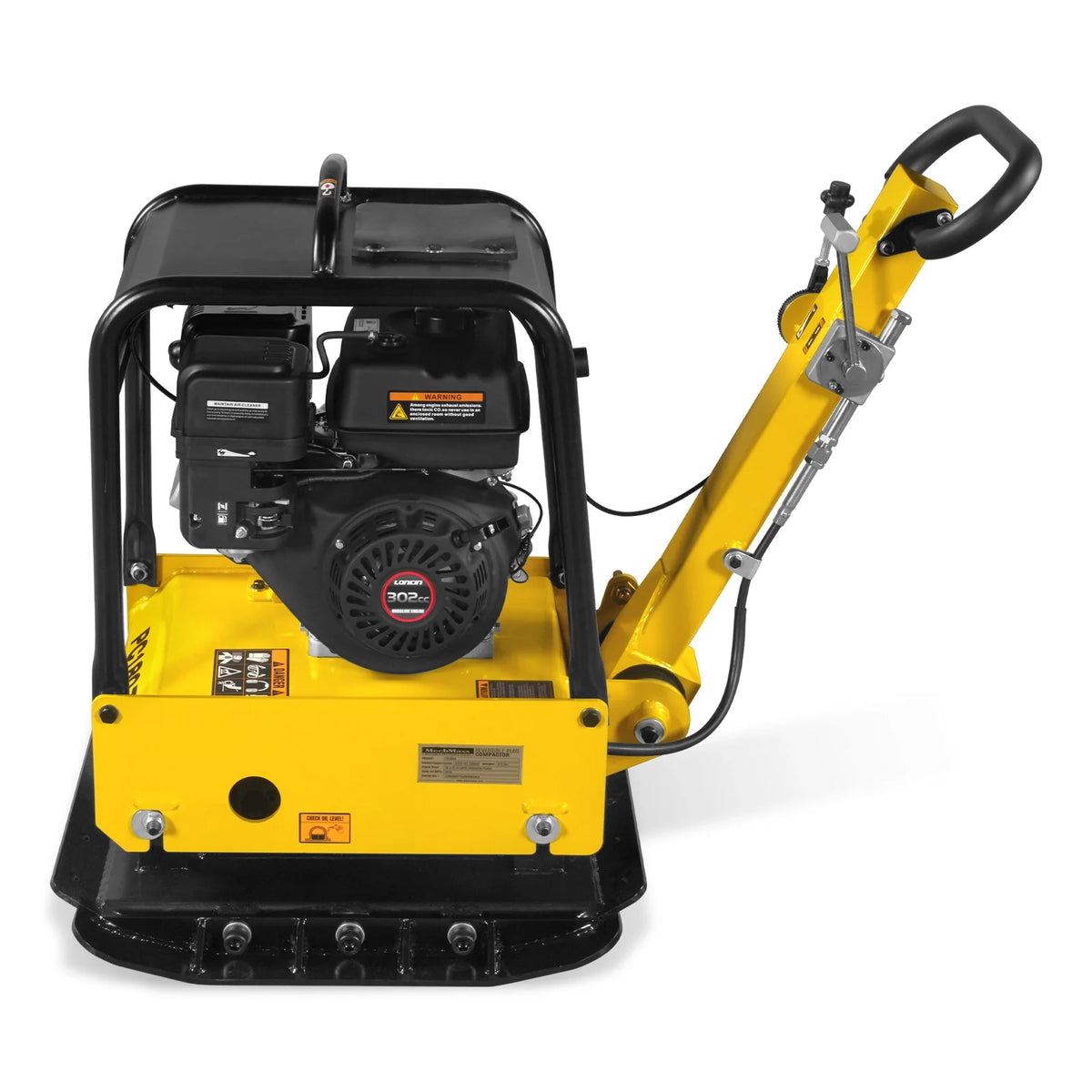 9 HP Reversible Plate Compactor with Wheel Kit and Extension Plates, 6750 lb Centrifugal Force, PC180Z - view 21