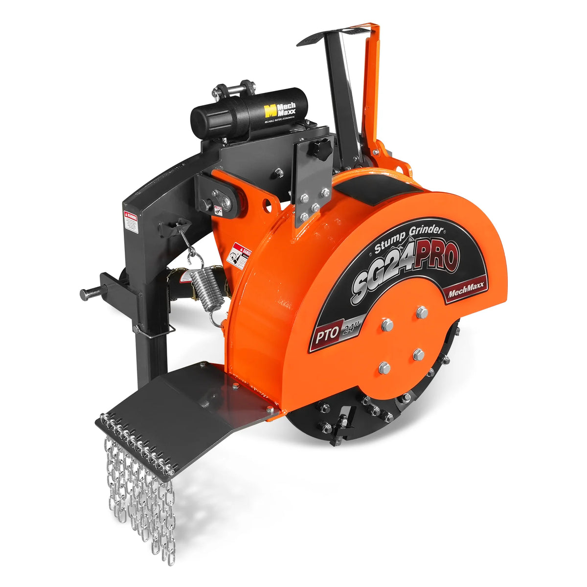 3-Point PTO Stump Grinder & Wood Chipper Bundle; SG24PRO; BX42S; Orange - view 26