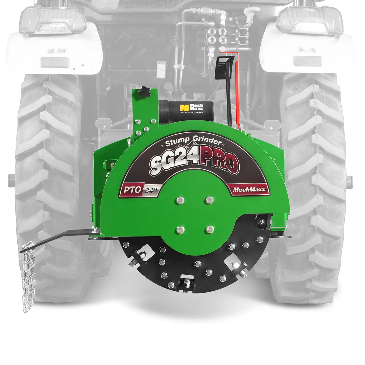 3-Point PTO Stump Grinder & Wood Chipper Bundle; SG24PRO; BX42S; Green - view 27