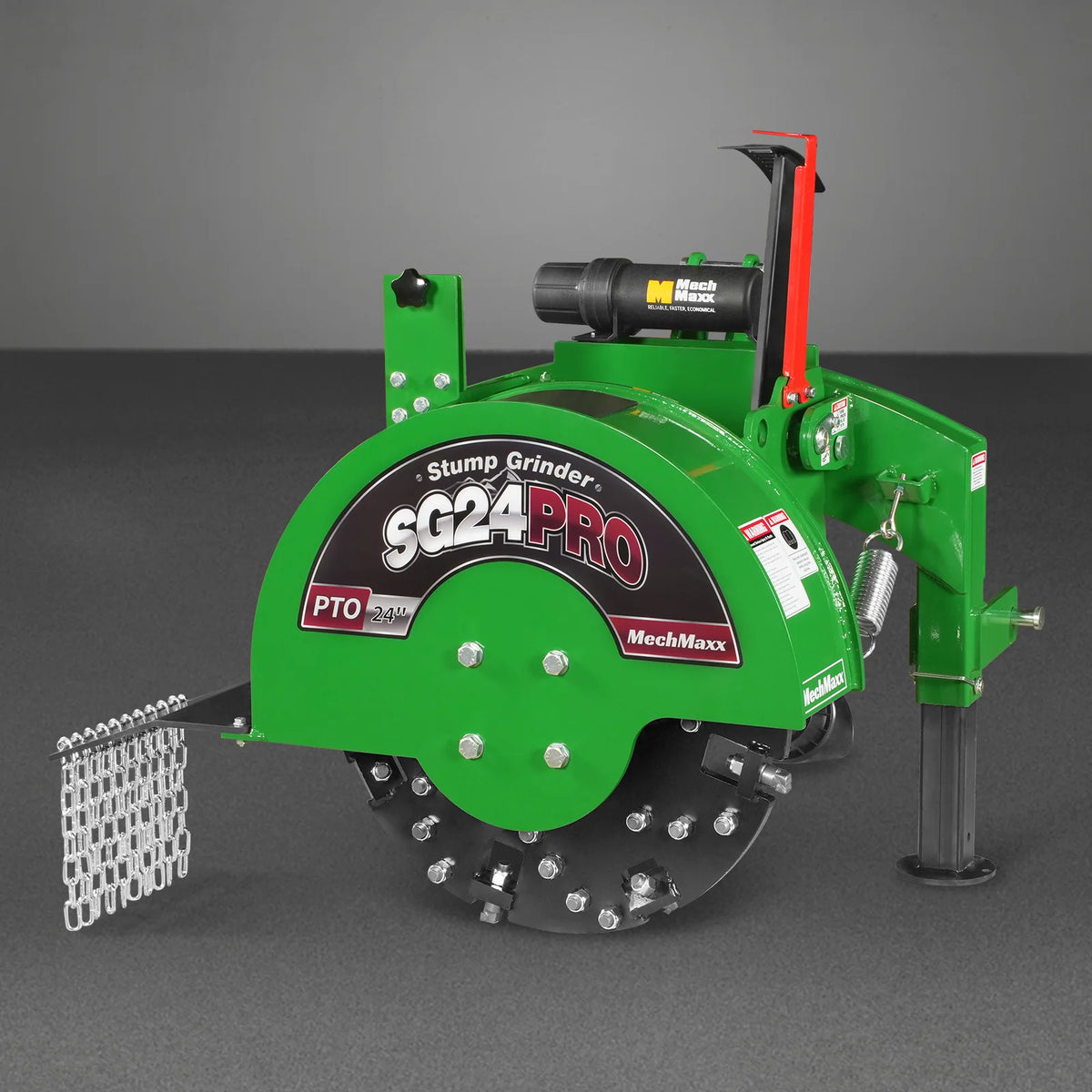 3-Point PTO Stump Grinder with 34 Carbide Teeth, PTO Shaft with Slip Clutch, for 15-45 HP Tractor, SG24PRO - view 36