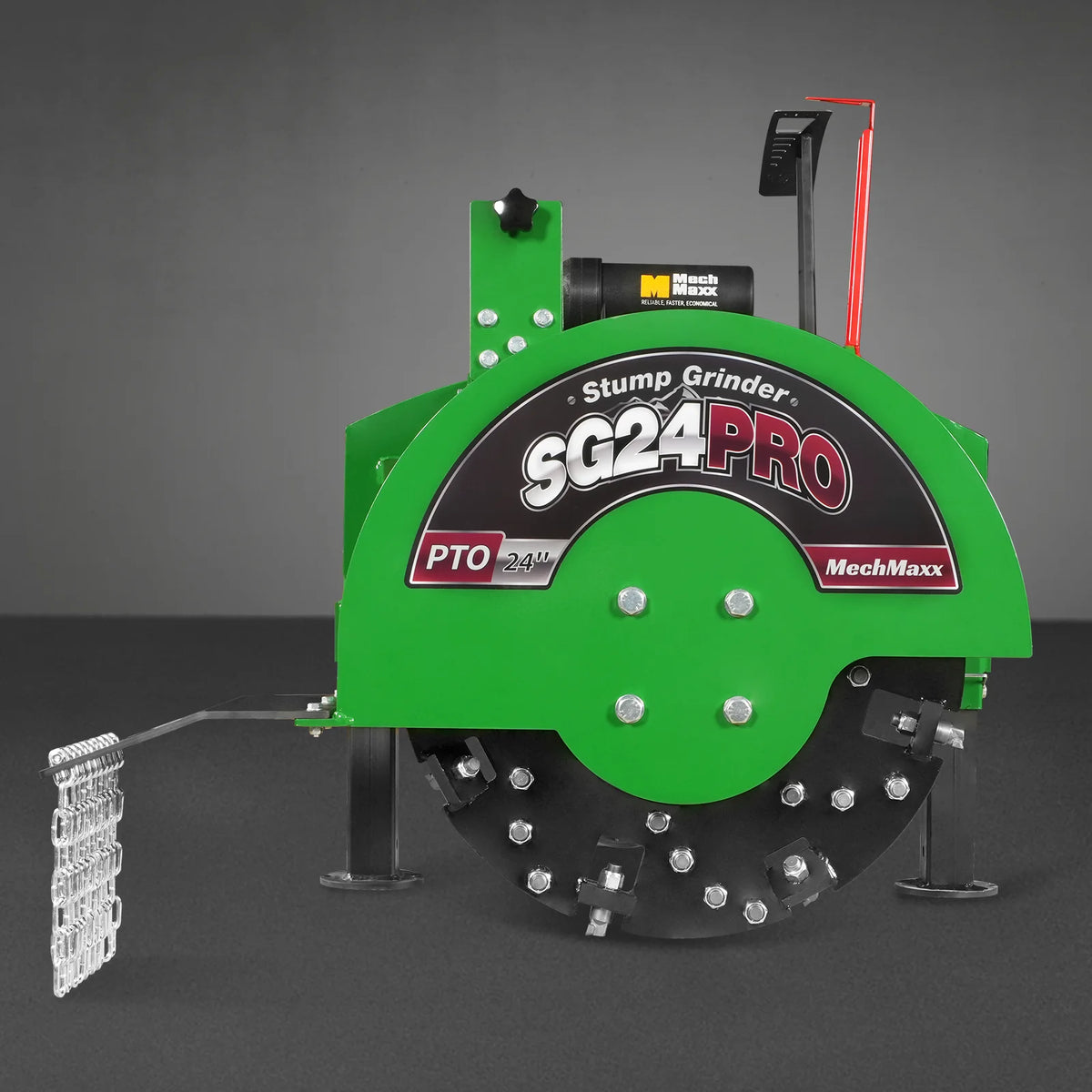 3-Point PTO Stump Grinder with 34 Carbide Teeth, PTO Shaft with Slip Clutch, for 15-45 HP Tractor, SG24PRO - view 37