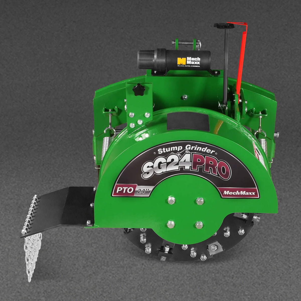 3-Point PTO Stump Grinder & Wood Chipper Bundle; SG24PRO; BX42S; Green - view 11